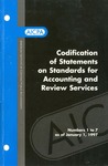 Codification of statements on standards for accounting and review services as of January 1, 1997, numbers 1 to 7 by American Institute of Certified Public Accountants. Accounting and Review Services Committee