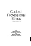 Code of Professional Ethics, as amended December 30, 1969 by Tennessee Society of Certified Public Accountants and American Institute of Chemical Engineers