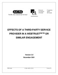 Effects of a Third-Party Service provider in a Webtrust or Similar Engagement, Version 3.0, November 2001