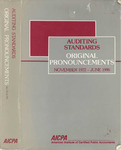 Auditing Standards: Original Pronouncements, November 1972-June 1990 by William Rea Lalli