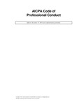AICPA Code of Professional Conduct Effective December 15, 2014 (early implementation permitted). [contents as of June 23, 2014] by American Institute of Certified Public Accountants (AICPA)