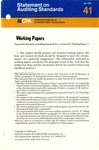Working papers; Statement on auditing standards, 041 by American Institute of Certified Public Accountants. Auditing Standards Board