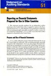 Reporting on financial statements prepared for use in other countries; Statement on auditing standards, 051 by American Institute of Certified Public Accountants. Auditing Standards Board