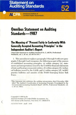 aicpa generally accepted auditing standards