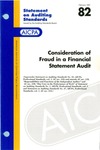 Consideration of fraud in a financial statement audit; Statement on auditing standards, 082 by American Institute of Certified Public Accountants. Auditing Standards Executive Committee