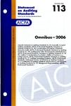 Omnibus - 2006; Statement on auditing standards, 113 by American Institute of Certified Public Accountants. Auditing Standards Board