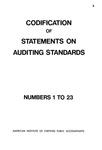 Codification of Statements on Auditing Standards, Numbers 1 to 23 (1979) by American Institute of Certified Public Accountants (AICPA)