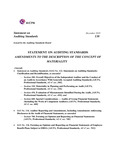 Amendments to the Description of the Concept of Materiality; Statement on Auditing Standards, 138
