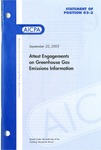 Attest engagements on greenhouse gas emissions information; Statement of position 03-02