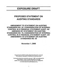 Proposed statement on auditing standards : amendment to Statement on auditing standards no. 55, Consideration of internal control in a financial statement audit, as amended by Statement on auditing standards no. 78, Consideration of internal control in a financial statement audit : an amendment to Statement on auditing standards no. 55;Amendment to Statement on auditing standards no. 55, Consideration of internal control in a financial statement audit, as amended by Statement on auditing standards no. 78, Consideration of internal control in a financial statement audit : an amendment to Statement on auditing standards no. 55; Exposure draft (American Institute of Certified Public Accountants), 2000, Nov. 1