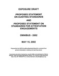 Proposed statement on auditing standards and proposed statement on standards for attestation engagements : Omnibus -- 2002;Proposed statement on standards for attestation engagements : Omnibus -- 2002;Omnibus -- 2002; Exposure draft (American Institute of Certified Public Accountants), 2002, May 15 by American Institute of Certified Public Accountants. Auditing Standards Board