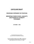 Proposed statement of position : Reporting funds flows, liquidity, and financial flexibility for banks ;Reporting funds flows, liquidity, and financial flexibility for banks; Exposure draft (American Institute of Certified Public Accountants), 1985, Oct. 1 by American Institute of Certified Public Accountants. Committee on Banking