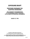 Proposed statement on auditing standards : the Proposed statement on auditing standards : the auditor's consideration of the internal audit function in an audit of financial statements ;Auditor's consideration of the internal audit function in an audit of financial statements; Exposure draft (American Institute of Certified Public Accountants), 1990, Mar. 12 by American Institute of Certified Public Accountants. Auditing Standards Board