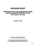 Proposed audit and accounting guide : audits of employee benefit plans;Audits of employee benefit plans; Exposure draft (American Institute of Certified Public Accountants), 1990, Aug. 31