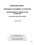 Proposed statement of position : Environmental remediation liabilities (including auditing guidance);Environmental remediation liabilities (including auditing guidance); Exposure draft (American Institute of Certified Public Accountants), 1995, June 30 by American Institute of Certified Public Accountants. Accounting Standards Division. Environmental Accounting Task Force