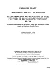 Proposed statement of position : Accounting for and reporting of 401(h) features of defined benefit pension plans : (proposed amendment to the AICPA audit and accounting guide, Audits of employee benefit plans);Accounting for and reporting of 401(h) features of defined benefit pension plans : (proposed amendment to the AICPA audit and accounting guide, Audits of employee benefit plans); Exposure draft (American Institute of Certified Public Accountants), 1998, Sept. 9 by American Institute of Certified Public Accountants. Employee Benefit Plans Committee