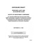Proposed audit and accounting guide : Audits of investment companies;Audits of investment companies; Exposure draft (American Institute of Certified Public Accountants), 1998, Sept. 22 by American Institute of Certified Public Accountants. Investment Companies Committee