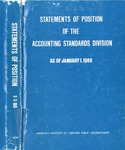 Statements of position of the Accounting Standards Division as of January 1, 1980