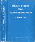 Statements of position of the Accounting Standards Division as of January 1, 1981
