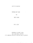 Proposed Audit Guide for Credit Unions, May 19, 1982, Draft for Discussion