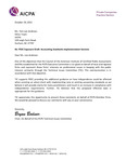 Comment Letters on Accounting Standards Implementation Services September 20, 2021 by American Institute of Certified Public Accountants. Professional Ethics Executive Committee
