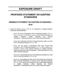 Proposed Statement on Auditing Standards, Omnibus Statement on Auditing Standards—2018, November 28, 2017, Comments are requested by May 15, 2018; Exposure draft (American Institute of Certified Public Accountants), 2017, November 28 by American Institute of Certified Public Accountants. Auditing Standards Board