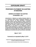 Proposed Statement on Auditing Standards, Omnibus Statement on Auditing Standards—2011, March 7, 2011, Comments are requested by May 15, 2011; Exposure Draft (American Institute of Certified Public Accountants), 2011, March 7
