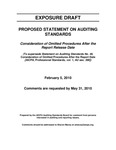 Proposed Statement on Auditing Standards, Consideration of Omitted Procedures After the Report Release Date, February 5, 2010, Comments are requested by May 31, 2010; Exposure Draft (American Institute of Certified Public Accountants), 2010, February 5 by American Institute of Certified Public Accountants. Auditing Standards Board