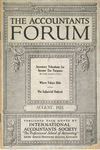 Accountants Forum, Volume III, Number 10, August 1923