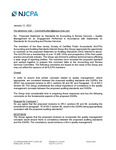 Comment letters on Proposed Statement on Standards for Accounting and Review Services, Quality Management for an Engagement Performed in Accordance with Statements on standards for Accounting and Review Services, November 3, 2021 by American Institute of Certified Public Accountants. Accounting and Review Services Committee