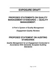 Proposed Statements on Quality Management Standards -- Quality Management -- A Firm's System of Quality Management Engagement Quality Reviews; Proposed Statement on Auditing Standards, Quality Management for an Engagement Conducted in Accordance With Generally Accepted Auditing Standards; Exposure Draft (American Institute of Certified Public Accountants), 2021, February 4 by American Institute of Certified Public Accountants. Auditing Standards Board