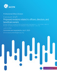 Exposure draft: Proposed revisions related to officers, directors, and beneficial owners, June 3, 2022 by American Institute of Certified Public Accountants. Professional Ethics Division