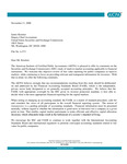 Comment Letter To United States Securities and Exchange Commission Re: Study of Mark-To-Market Accounting Applicable to Financial Institutions.