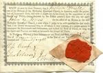 Church Record, John G. Jones apointed to office of Elder in Methodist Episcopal Church, Tuskaloosa [sic], AL, 28 December 1828