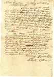 Land Contract, Rutherford County, NC, 15 July 1828 by Robert A. Allison