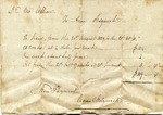 Receipt for board, 1829