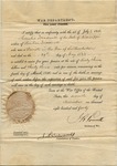 Five years' Pension Certificate, 7 November 1840 by Joel Roberts Poinsett and J. L. Edwards