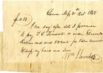 Promissory Note, 21 October 1842 by William S. Saunders