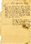 Cotton receipt, 4 November 1842 by Timmons Louis Treadwell