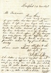 J. Rich Wray to Treadwell, 24 November 1843 by J. Rich Wray