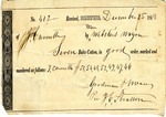 Cotton receipt, 25 December 1843