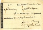 Cotton receipt, 25 December 1843 by John Carruth