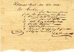 Receipt, 30 November 1843 by Timmons Louis Treadwell