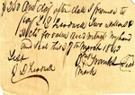 Promissory Note, 29 March 1843 by B. Franks and Benjamin D. Treadwell