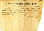 Legal document, September 1843 by A. Caruthers