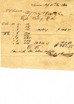Cotton Receipt, 25 November 1844 by Author Unknown