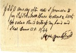 Promissory Note, 1844 by Author Unknown