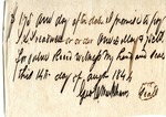 Promissory Note, 14 August 1844