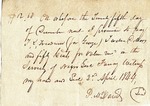 Promissory Note, 2 April 1844 by Patrick McDavid