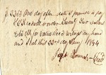 Promissory Note, 22 January 1844 by Joseph Bounds